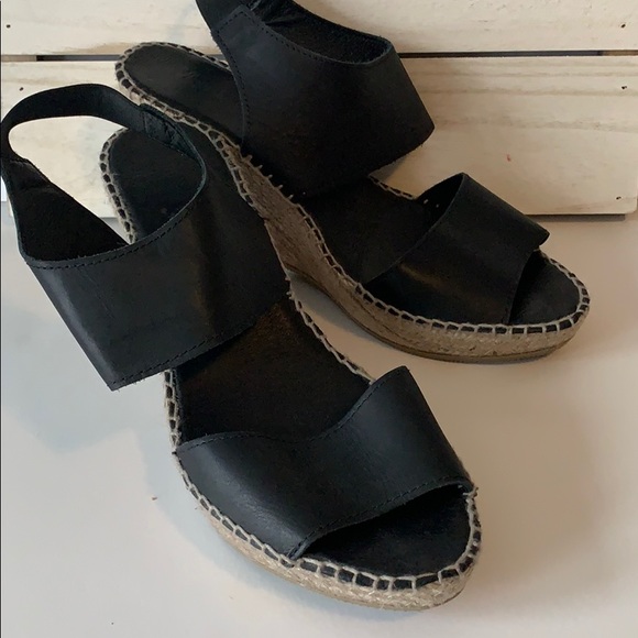 André Assous Black Espadrille Size 41 - Picture 3 of 6